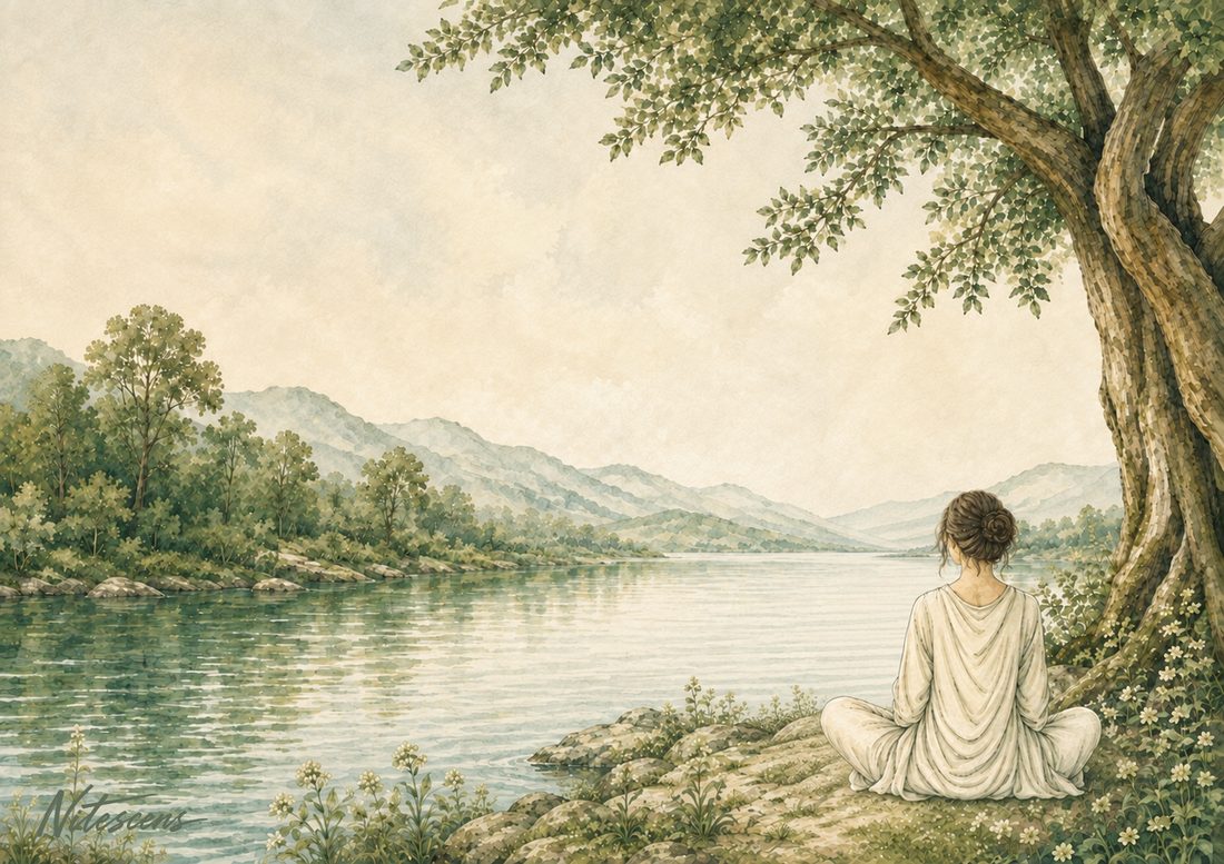 Illustration aquarelle, format paysage